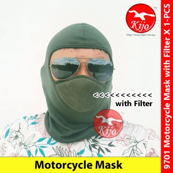 Motorcycle Mask with Filter Balaclava Headgear Cycling Full Face Mask Helmet Topi #NinjaMask #骑士头盔内帽 #Topeng #9701